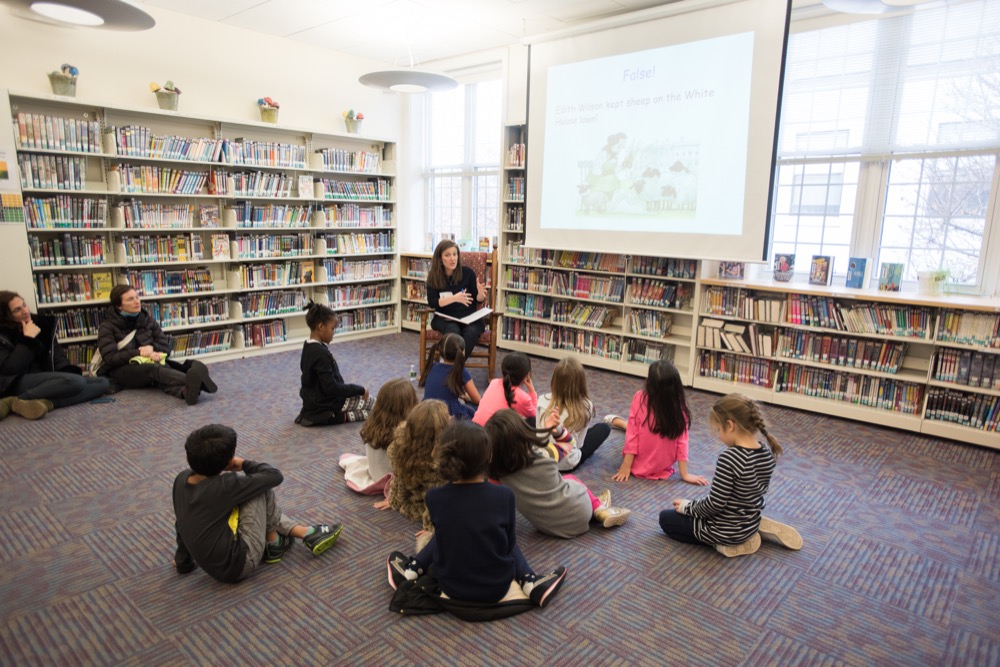STARTING YOUNG: Lower Division students participate in various forms of
service learning