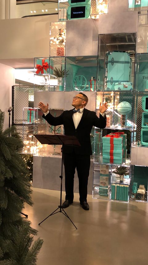 Choral ensembles perform at Tiffany’s & Co. store opening