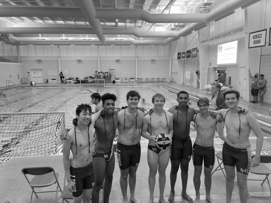 Varsity+Water+Polo+celebrates+historic+win+against+Pingry