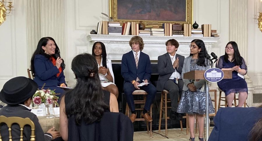 Keetha (12) wins NSP award and performs poetry at the White House