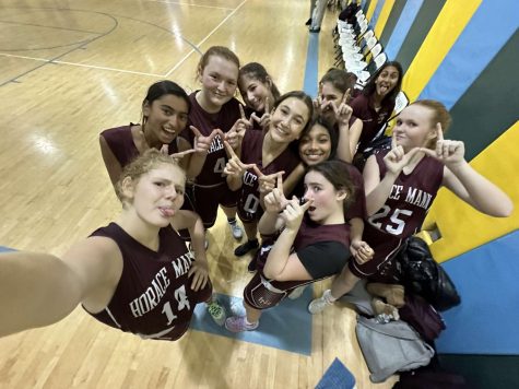 Girls Varsity Basketball swishes into new year with big win against Leman 